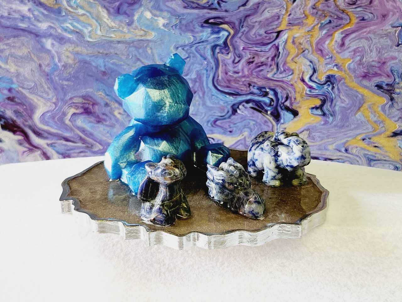 Crystal Bear - Lapis Lazuli