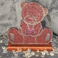 Druzy Sitting Bear with Heart