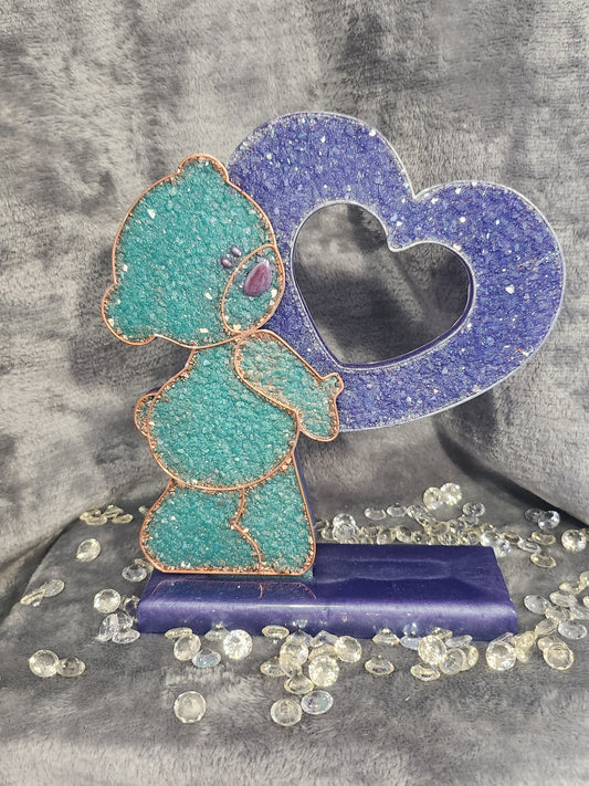 Druzy Standing Bear with Heart