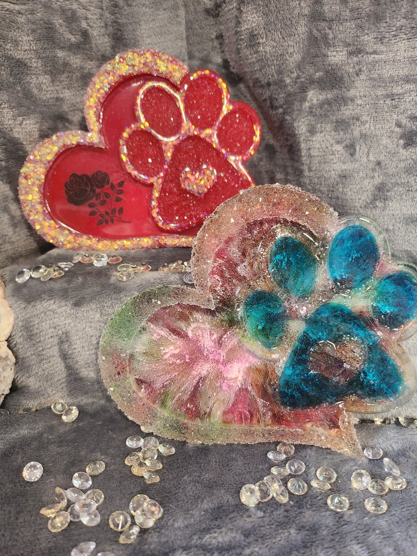 Paw Print Druzy Trinket Tray