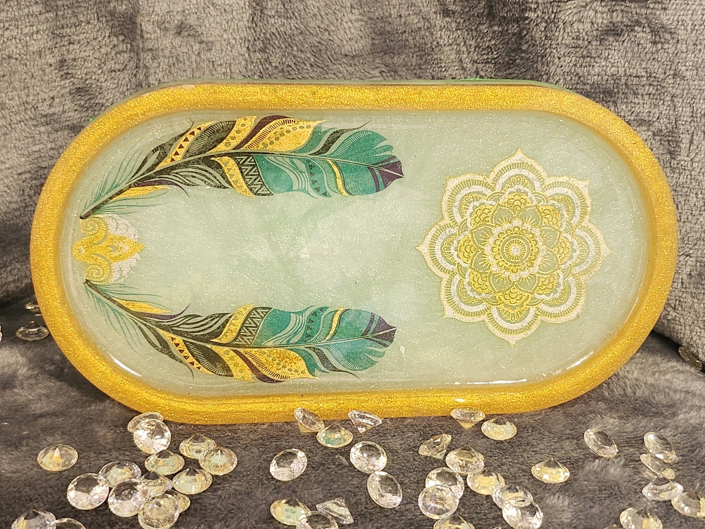 Resin Oval Jewellery Tray