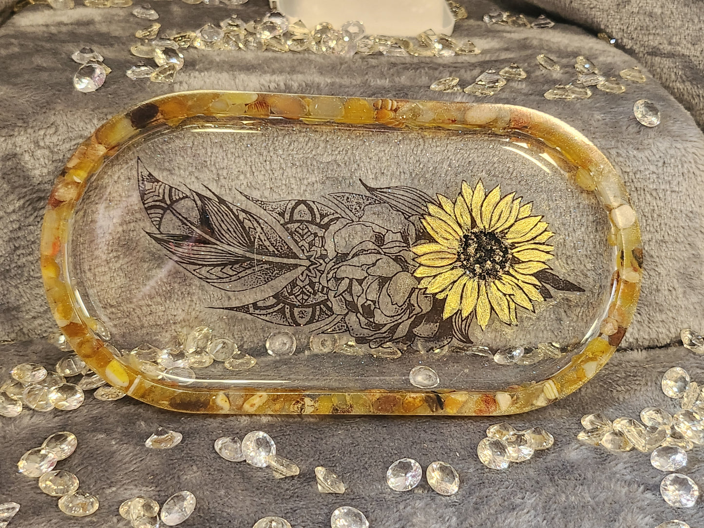 Resin Oval Jewellery Tray